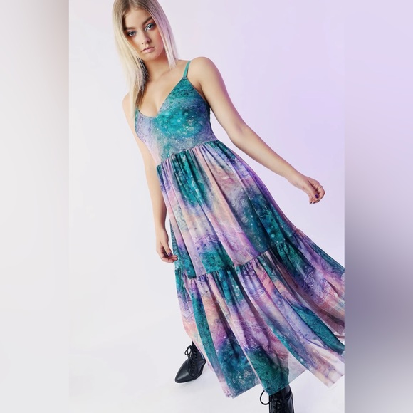 Blackmilk Dresses & Skirts - Blackmilk Jupiter Sheer Midaxi Dress ~ LIMITED Size Large